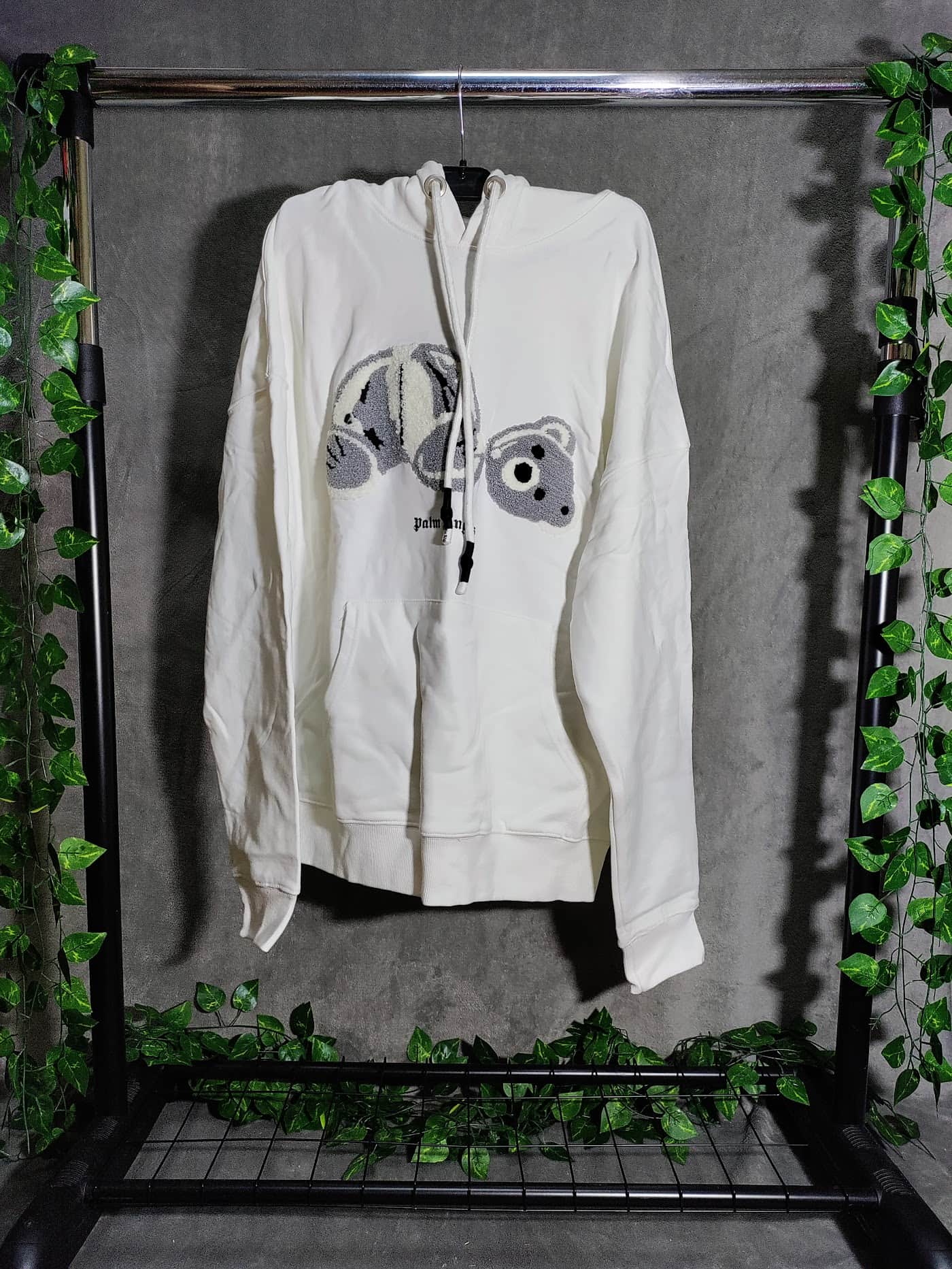 Palm Angels alb teddy