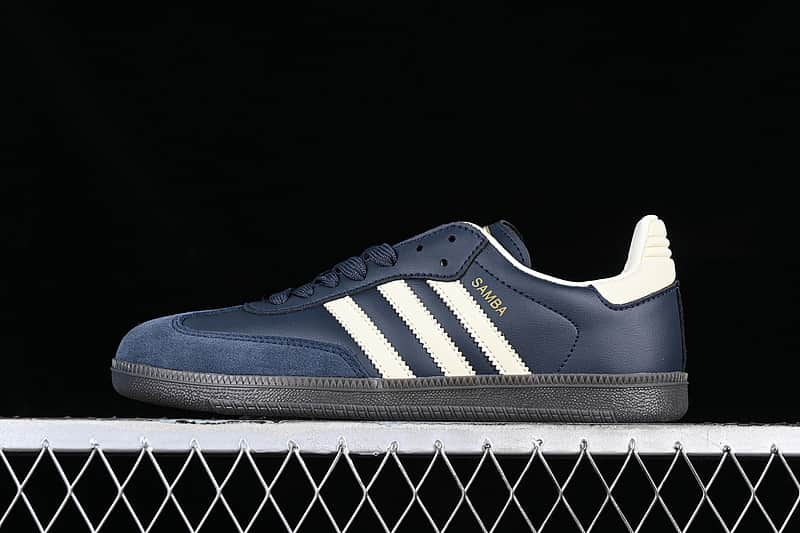 Adidas Samba OG WHITE-BLUE-BLACK Size EU36-EU45