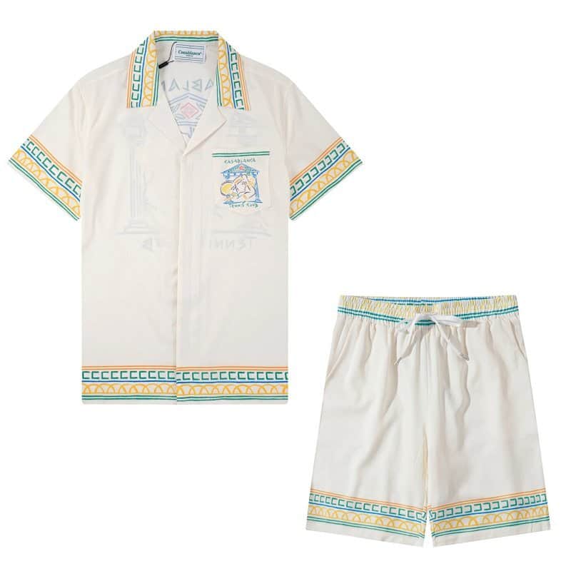 Casablanca Short Sleeve Suit M-3XL