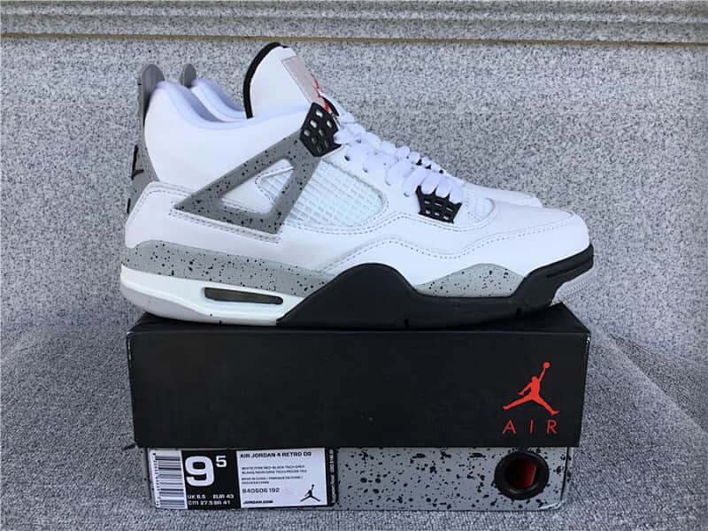 Nike Air Jordan 4White Cement AJ4 Size EU39-EU46