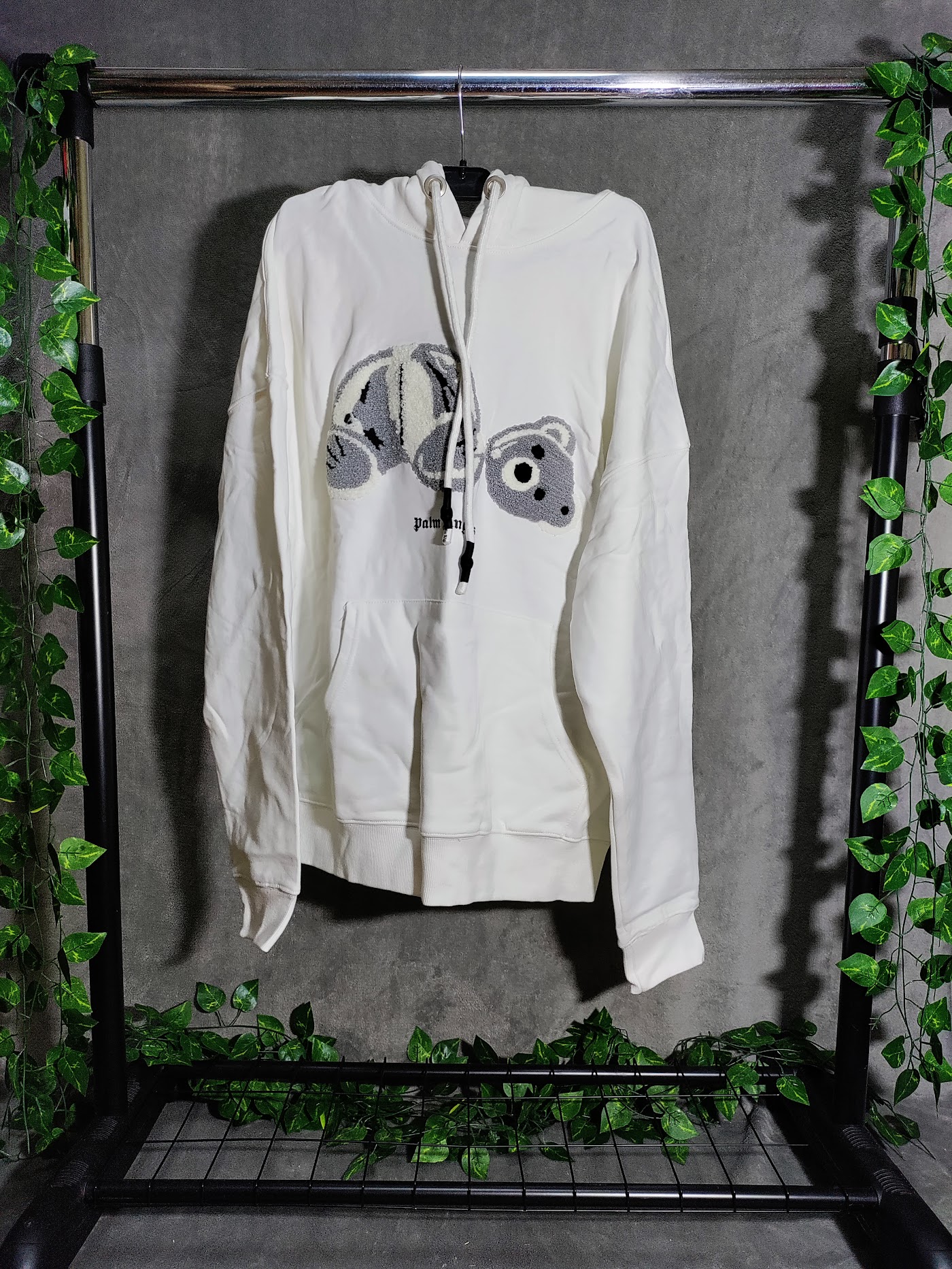 Palm Angels alb teddy