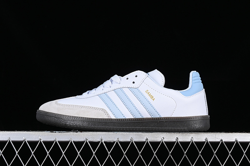 Adidas Samba OG WHITE-BLUE-BLACK-GREY Size EU36-EU45