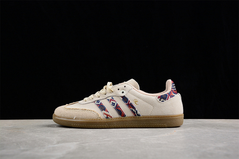 Adidas ORIGINALS Samba VEGAN OG SPD WHITE-GREY-BROWN Size EU36-EU45