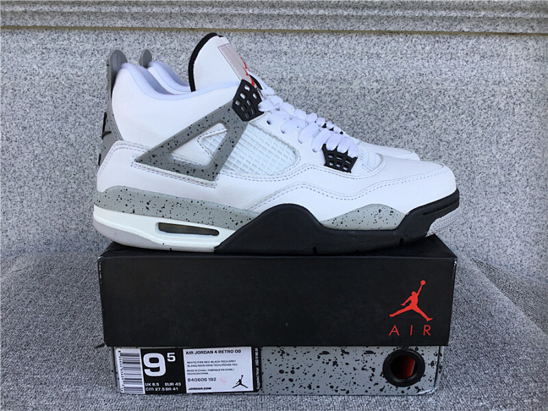 Nike Air Jordan 4White Cement AJ4 Size EU39-EU46