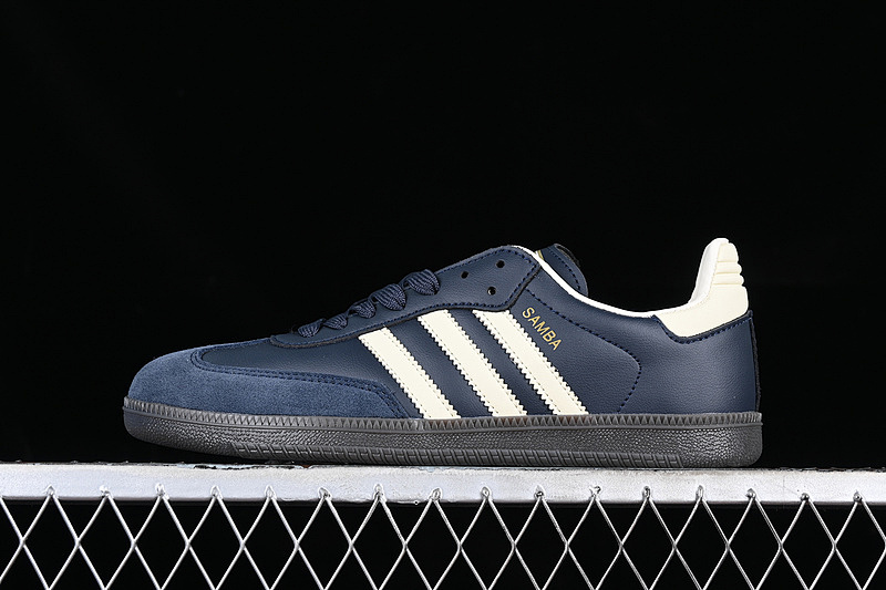 Adidas Samba OG WHITE-BLUE-BLACK Size EU36-EU45