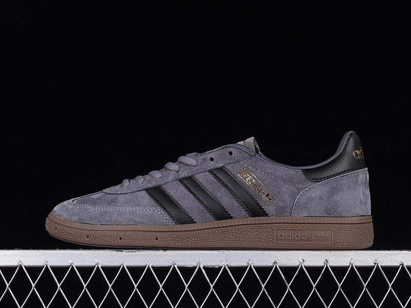 Adidas Handball Spezial SHOES DARK GREY-CORE BLACK-GOLD Size EU39-EU45